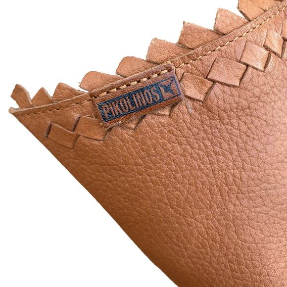 Pikolinos slides wedges women's size 10 - 10.5 EU 41 brown mules sandals braided - Picture 8 of 13